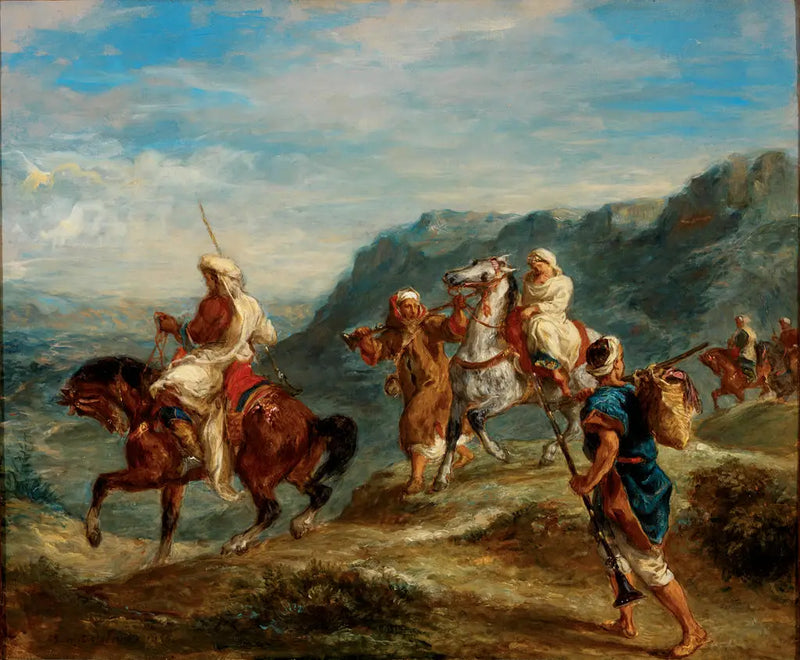 Árabes de viaje - Eugène Delacroix