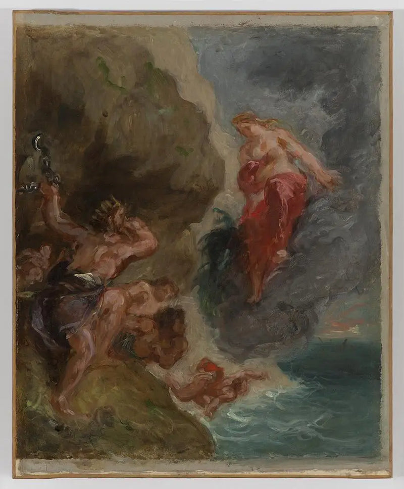El Invierno. Juno implora a Eolo - Eugène Delacroix