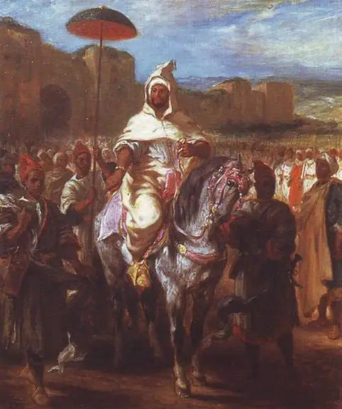 El sultán de Marruecos rodeado de su guardia - Eugène Delacroix