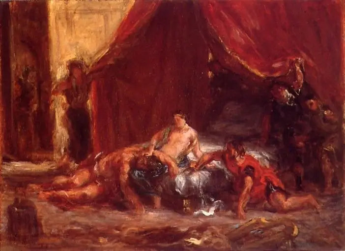 Sansón y Dalila - Eugène Delacroix