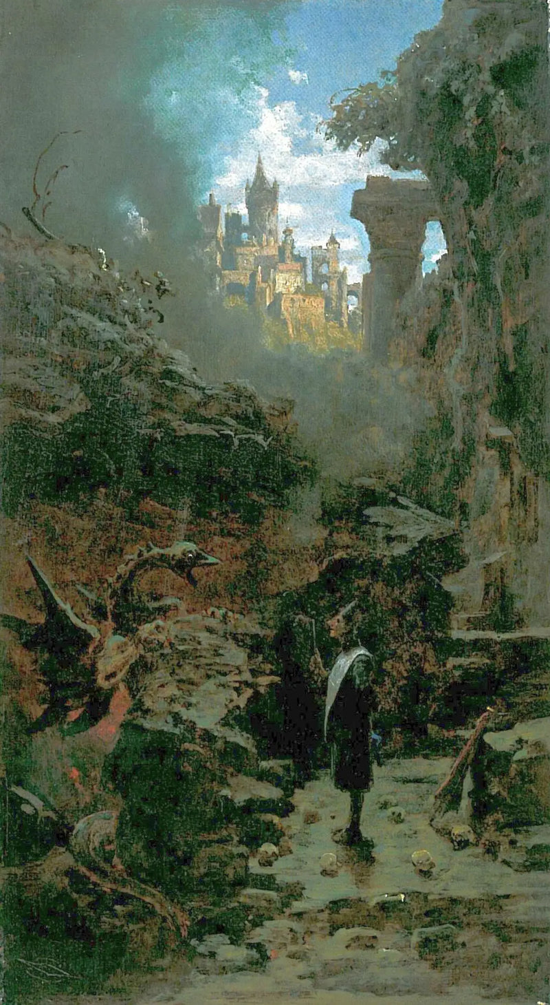 Mago y Dragón - Carl Spitzweg