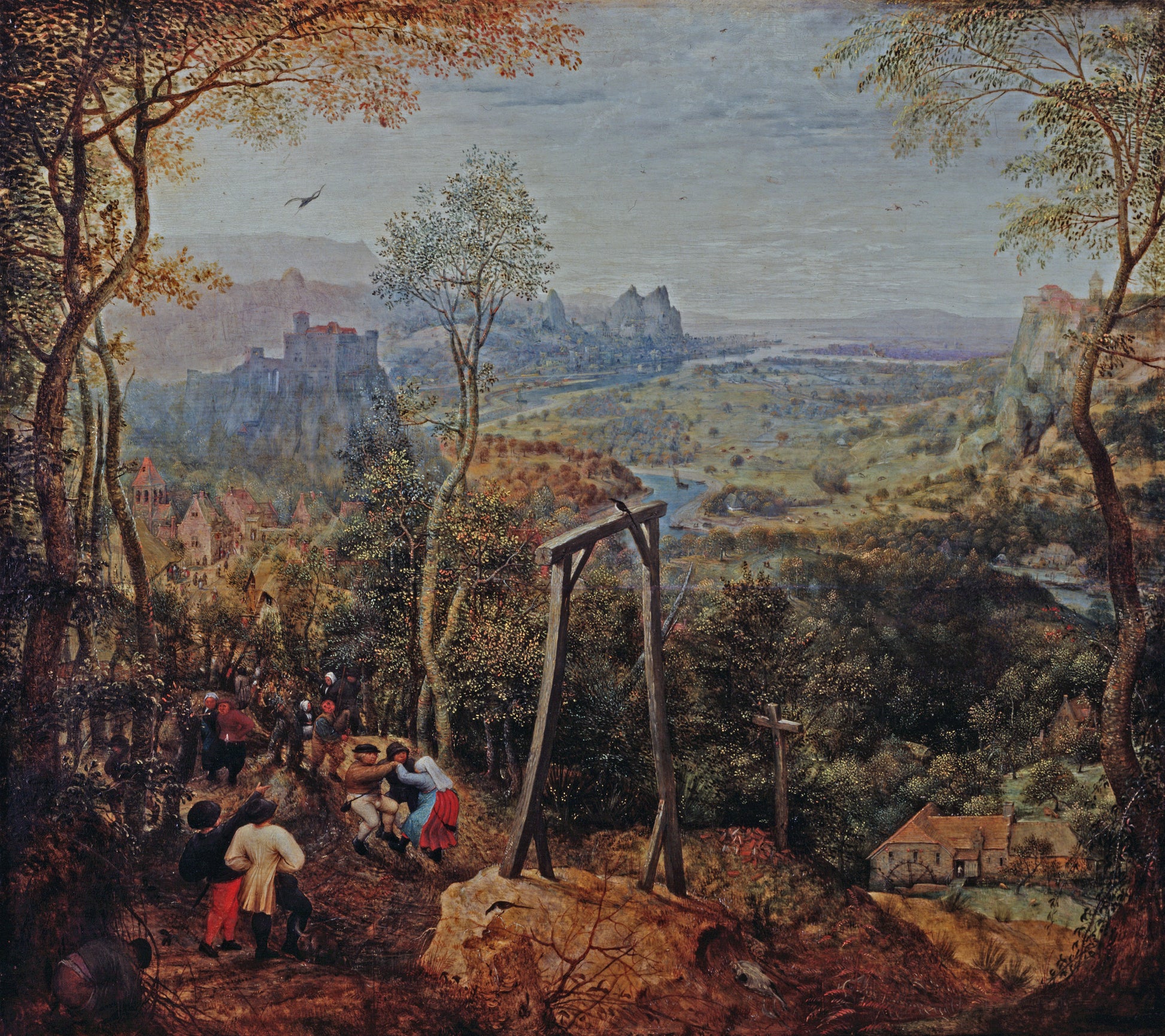 La Pie en el Gallo - Pieter Brueghel el Viejo