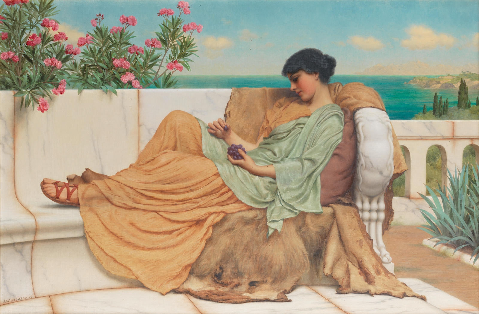 Dolce Far Niente - John William Godward - Alpha Reproduction