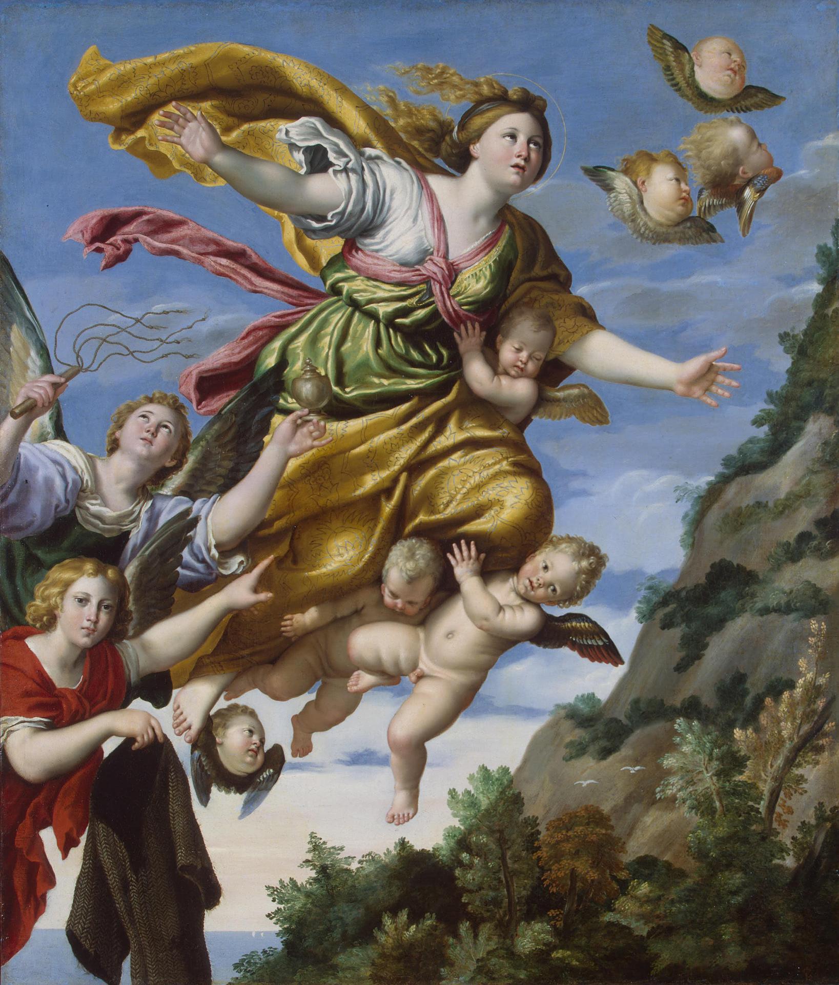 Marie Madeleine transportée aux Cieux - Domenichino - Alpha Reproduction