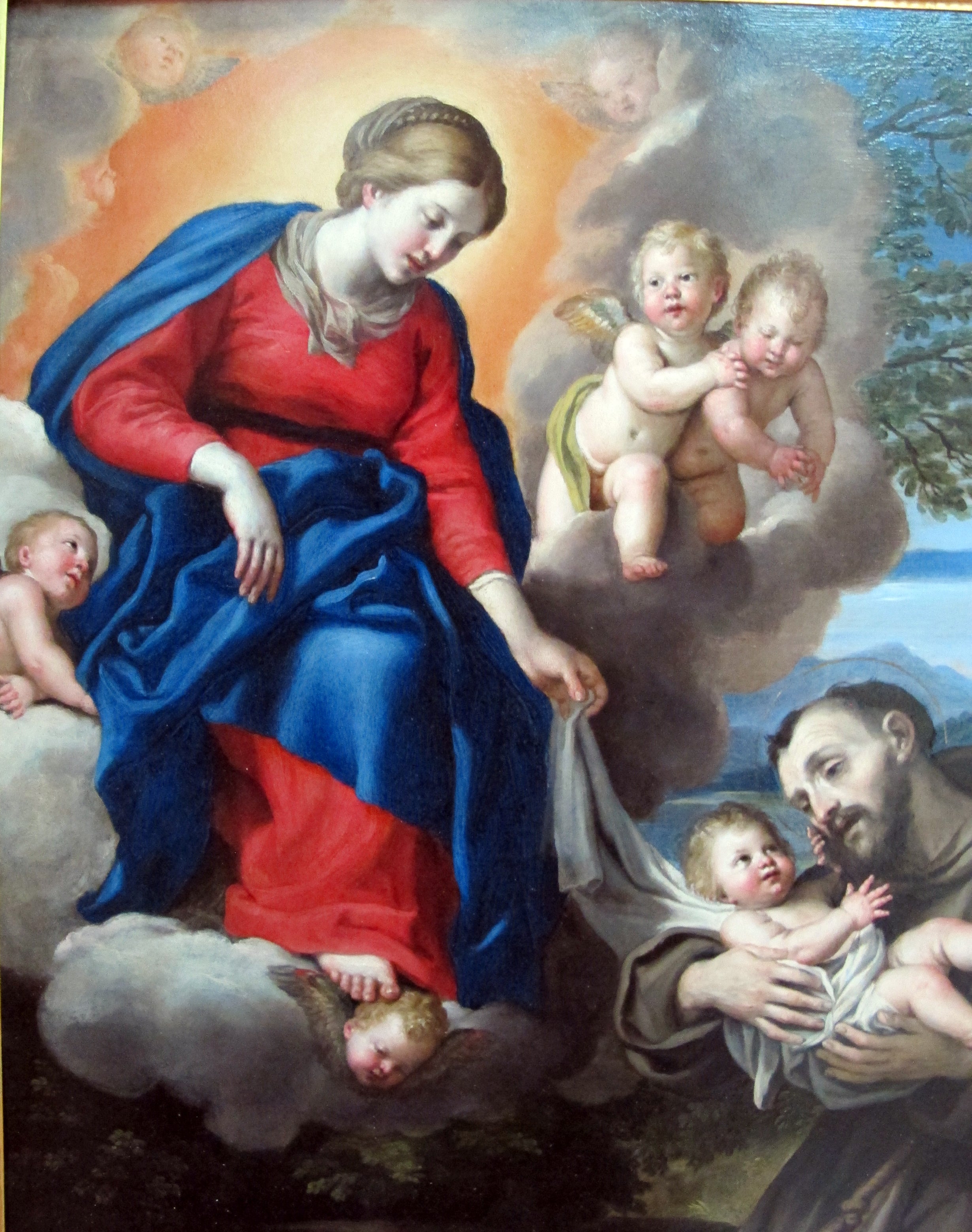 La Vierge à l’Enfant avec saint François - Domenichino - Alpha Reproduction