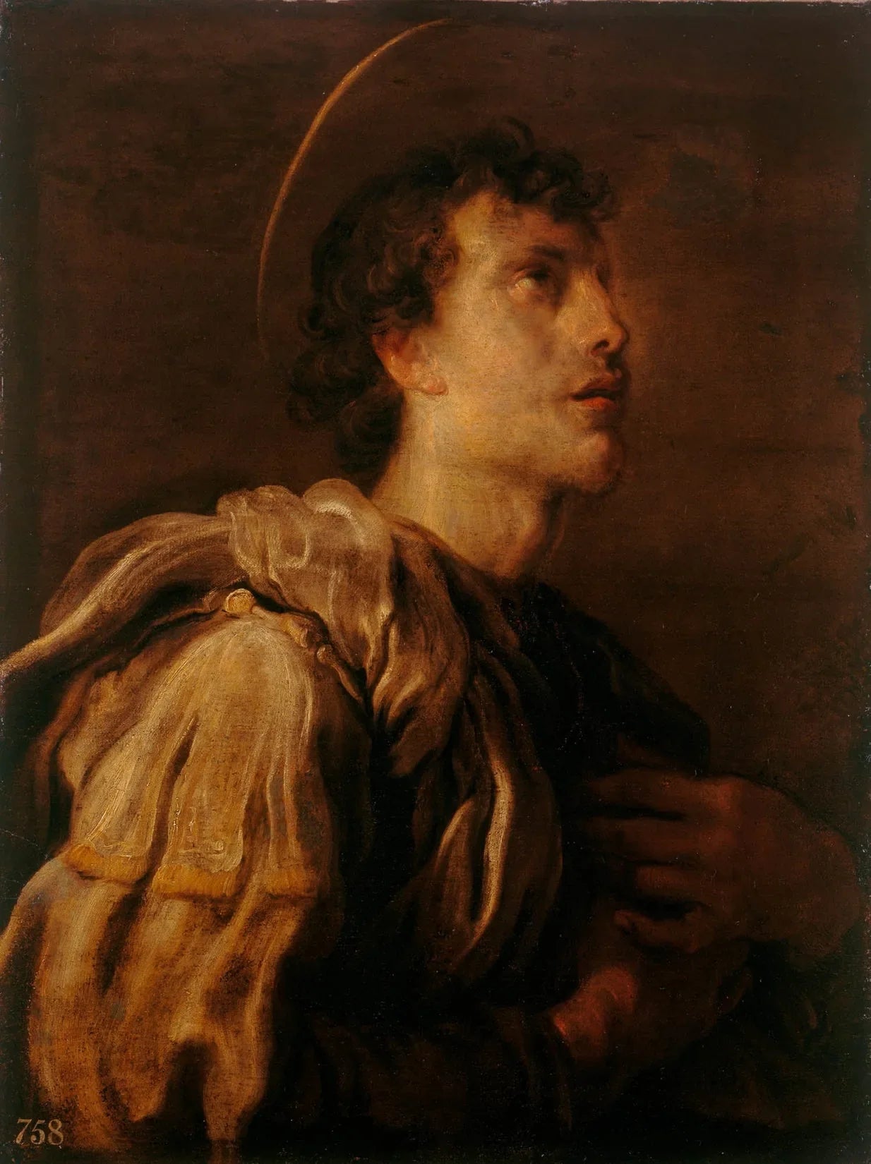 Un jeune saint - Domenico Fetti image 1 copie peinte à la main à l’huile