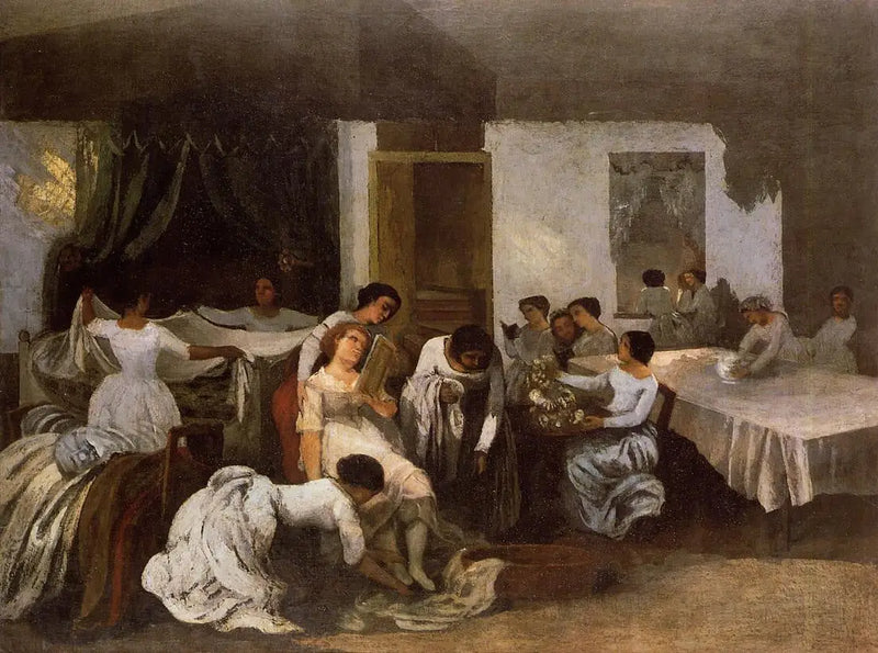La Toilette de la muerte - Gustave Courbet