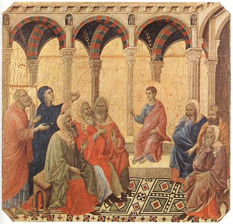 Dispute avec les médecins - Duccio di Buoninsegna - Alpha Reproduction