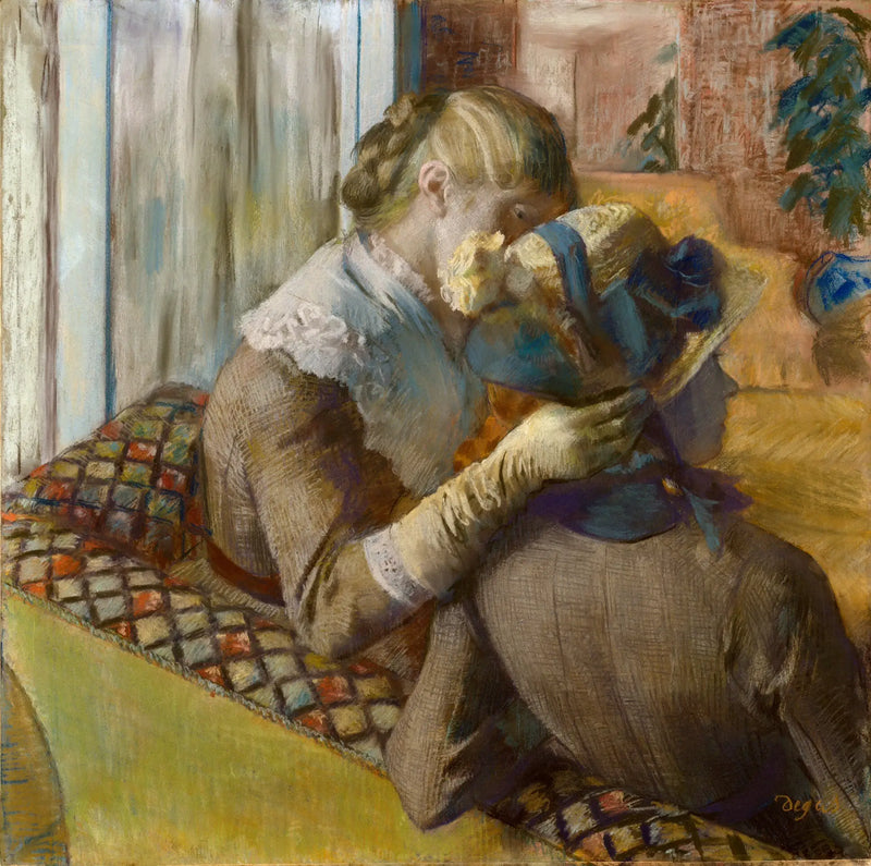 En la sombrerería - Edgar Degas