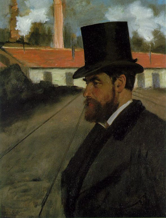 Reproduction du tableau « Henri Rouart devant son usine - Edgar Degas » par Alpha Reproduction en peinture à l’huile