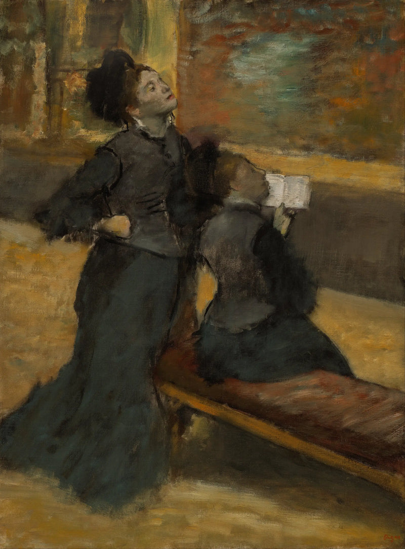 Visita a un museo - Edgar Degas