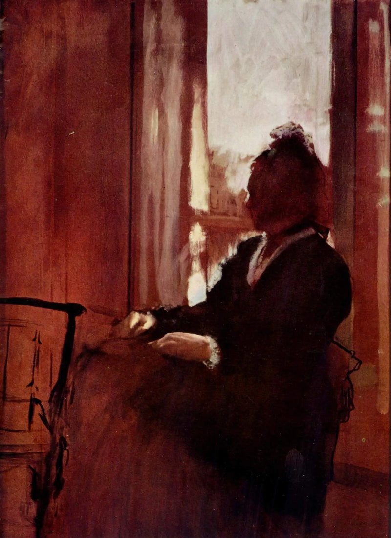 Mujer en la ventana - Edgar Degas