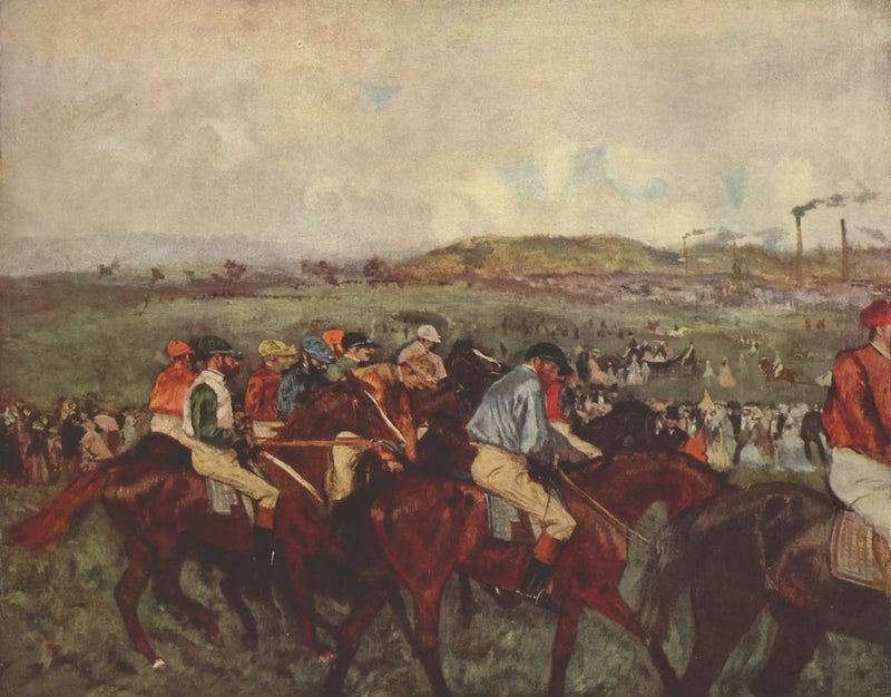 Carrera de caballeros. Antes de la salida - Edgar Degas