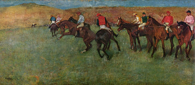 Reproduction du tableau « Aux courses : avant le départ - Edgar Degas » par Alpha Reproduction en peinture à l’huile