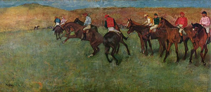 En las carreras: antes de la salida - Edgar Degas