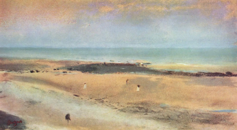 Orilla del mar en marea baja - Edgar Degas