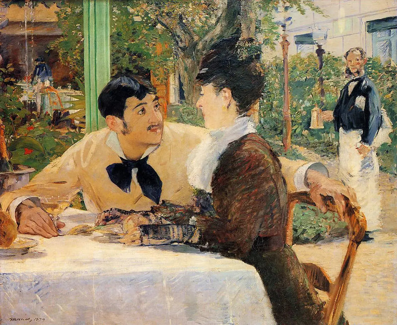 En casa del padre Lathuille, al aire libre - Édouard Manet