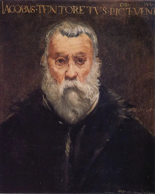 Copia del retrato del Tintoretto por él mismo - Édouard Manet