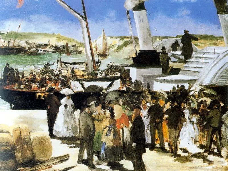 La Salida del vapor de Folkestone - Édouard Manet