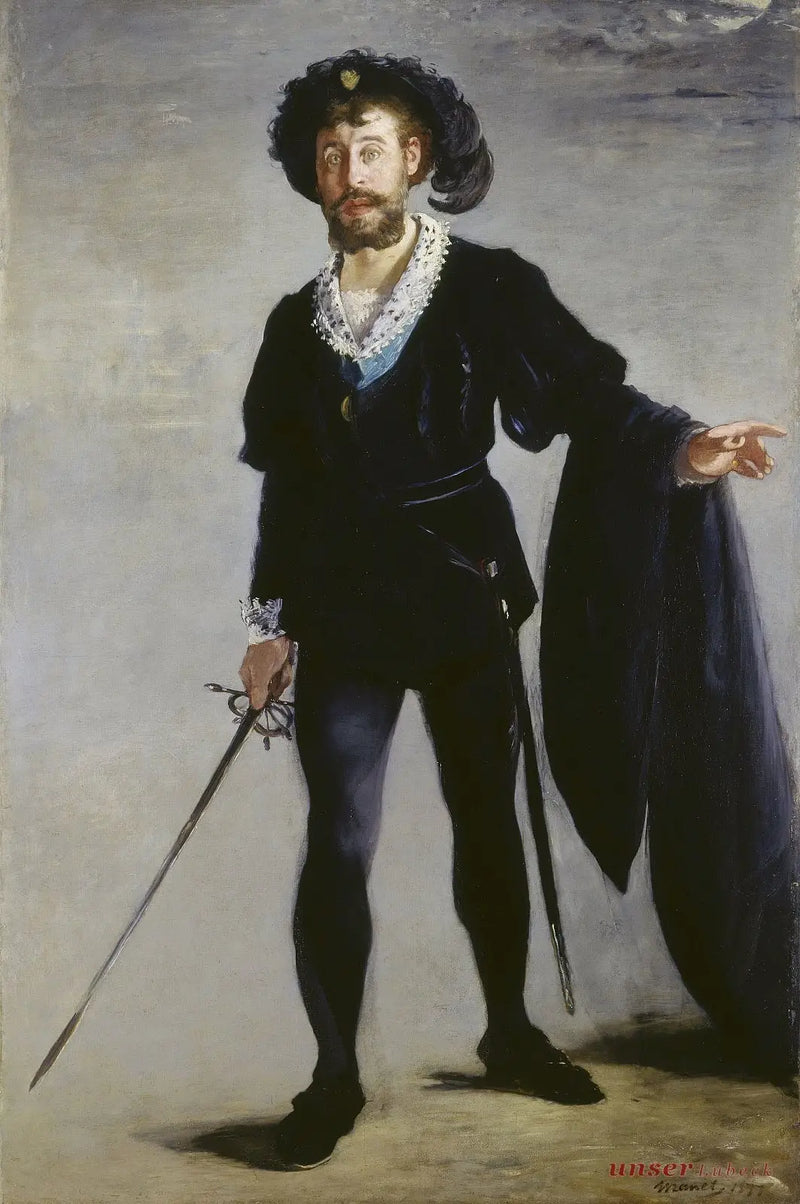 Retrato de Faure en el papel de Hamlet - Édouard Manet