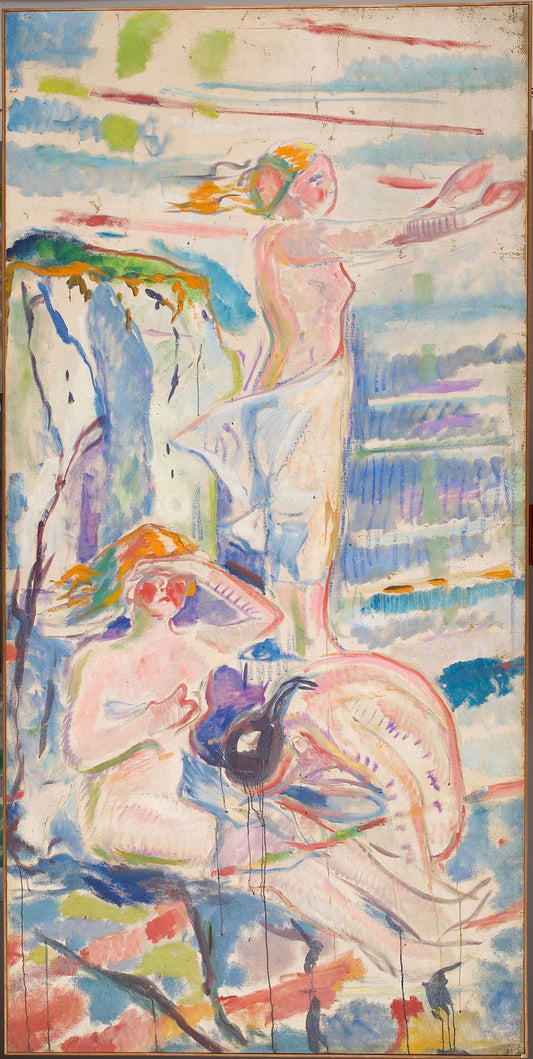 Reproduction du tableau « Femmes tournées vers le soleil - Edvard Munch » par Alpha Reproduction en peinture à l’huile