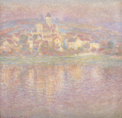 🌅 Efecto de sol poniente en Vétheuil – Claude Monet (1901)