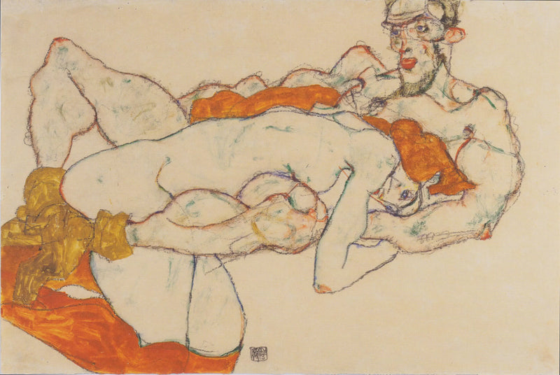 Los amantes - Egon Schiele