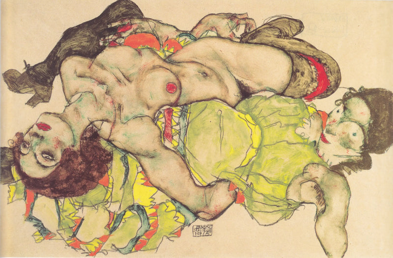 Pareja de mujeres enamoradas - Egon Schiele