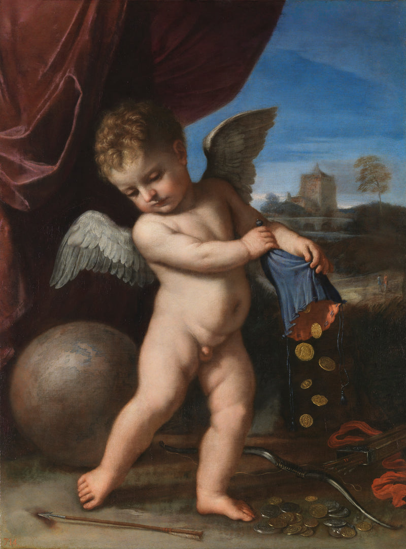 Cupido rechazando las riquezas - Guercino