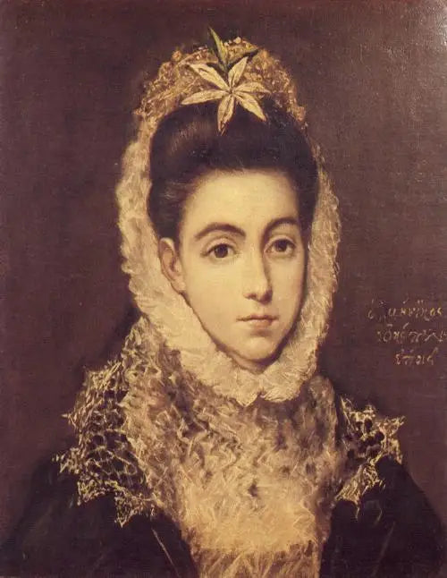 Retrato de una dama con flor - El Greco