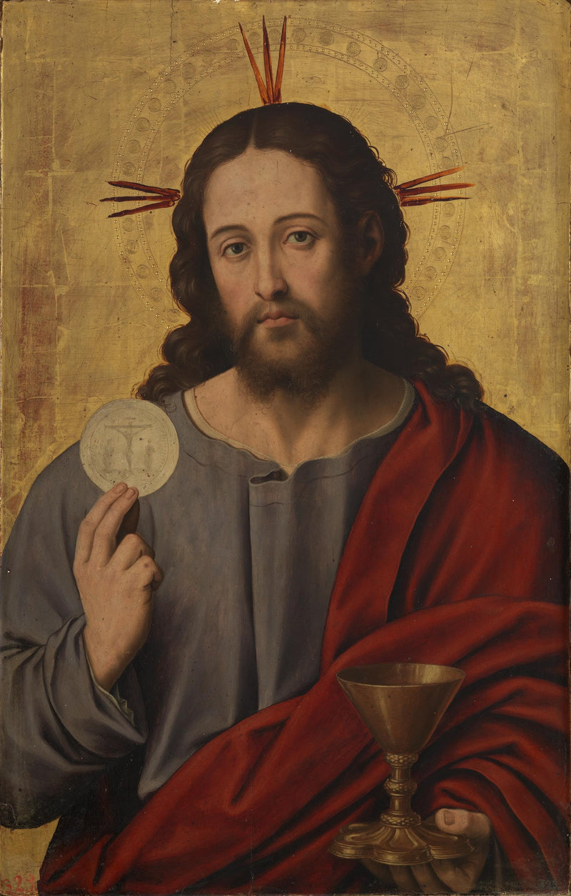 Le Christ Sauveur avec l'Eucharistie - Juan de Juanes