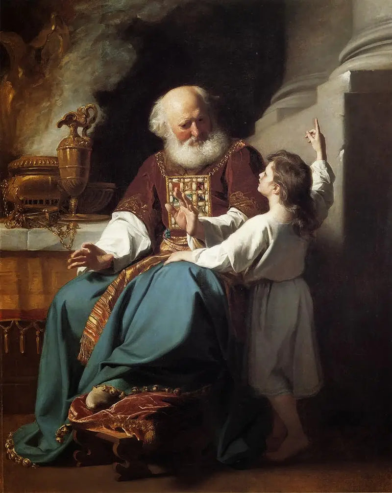 Samuel relatando a Elí los juicios de Dios sobre la casa de Elí - John Singleton Copley