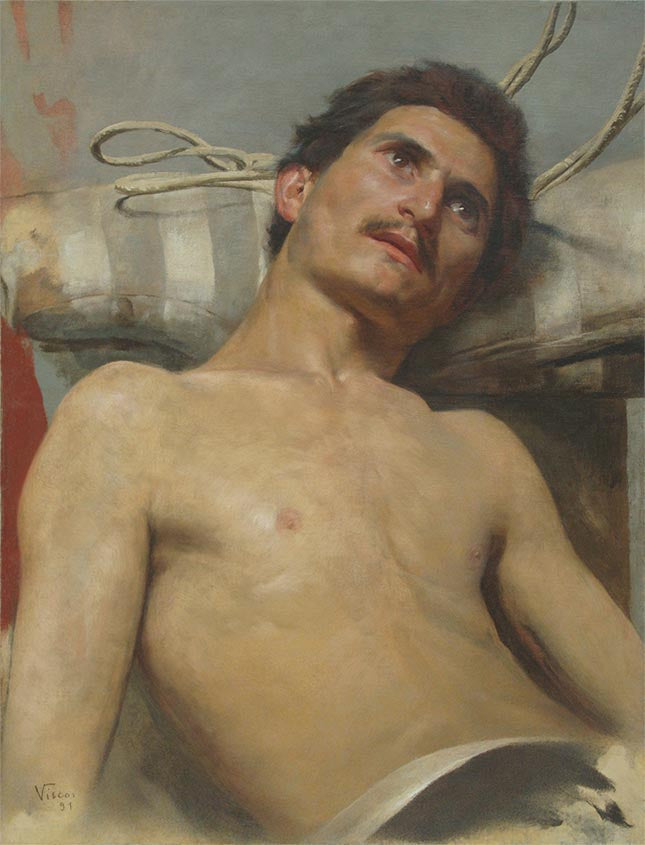 Nu masculino recostado - Eliseu Visconti