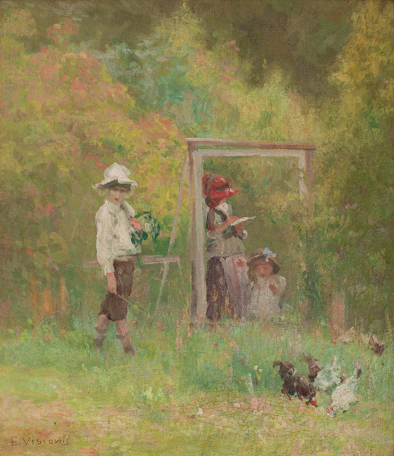 Crianças brincando - Eliseu Visconti