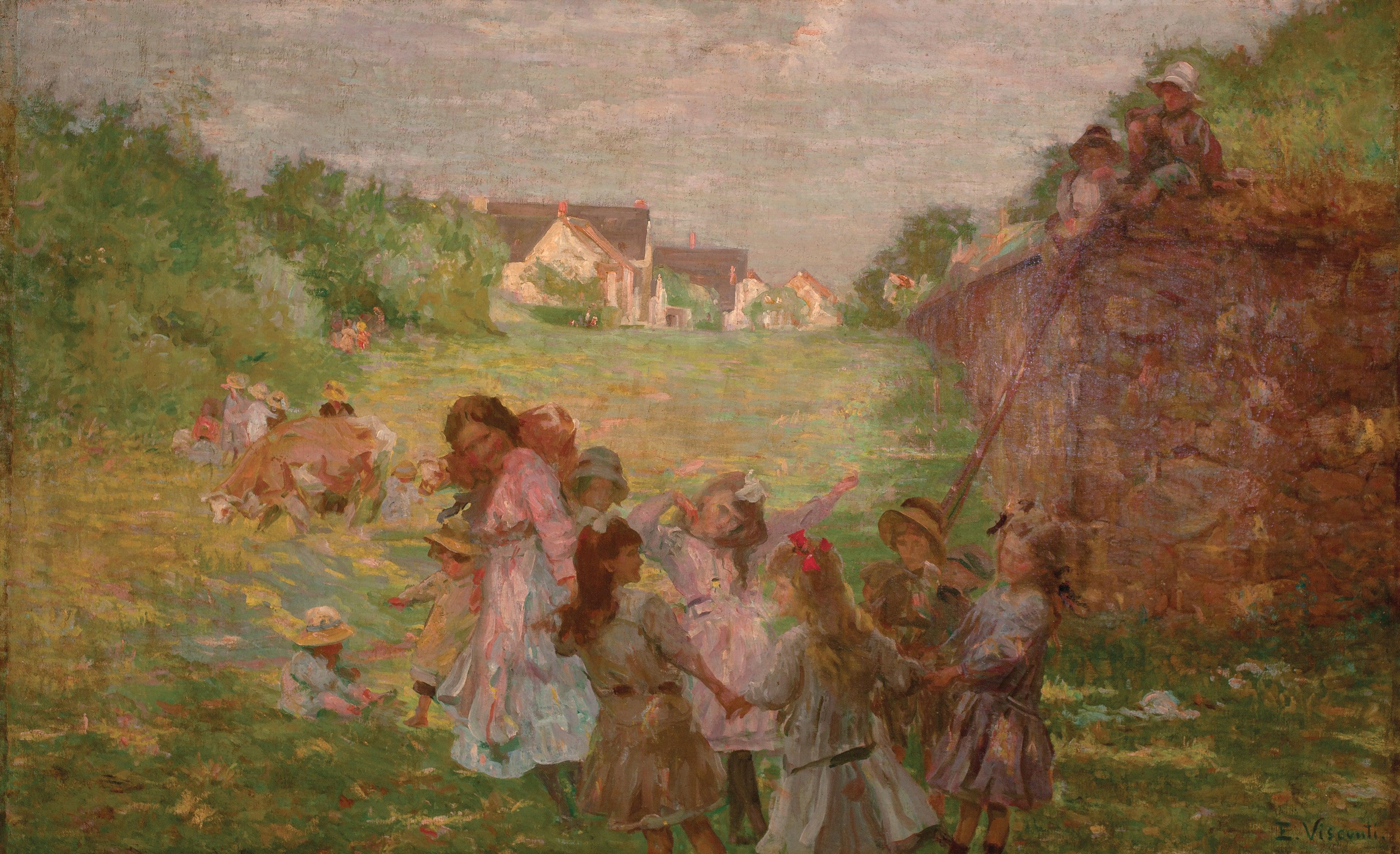 Ronda de crianças - Eliseu Visconti