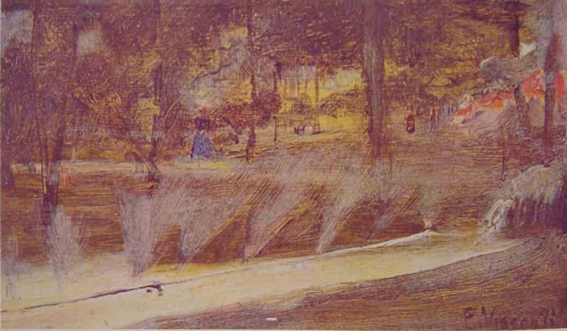 Trecho de jardim - Eliseu Visconti