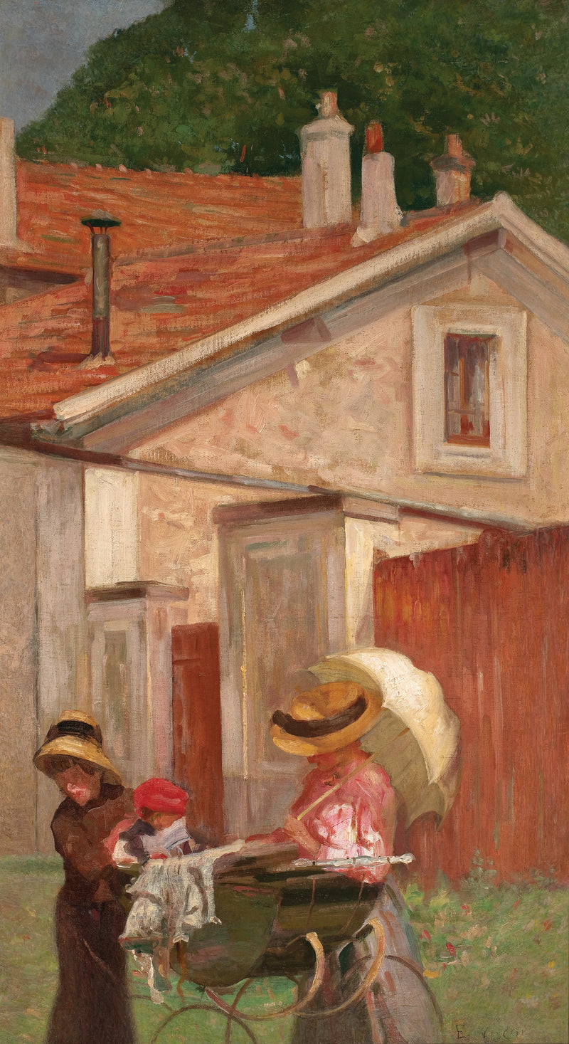 Minha família à Saint Hubert - Eliseu Visconti