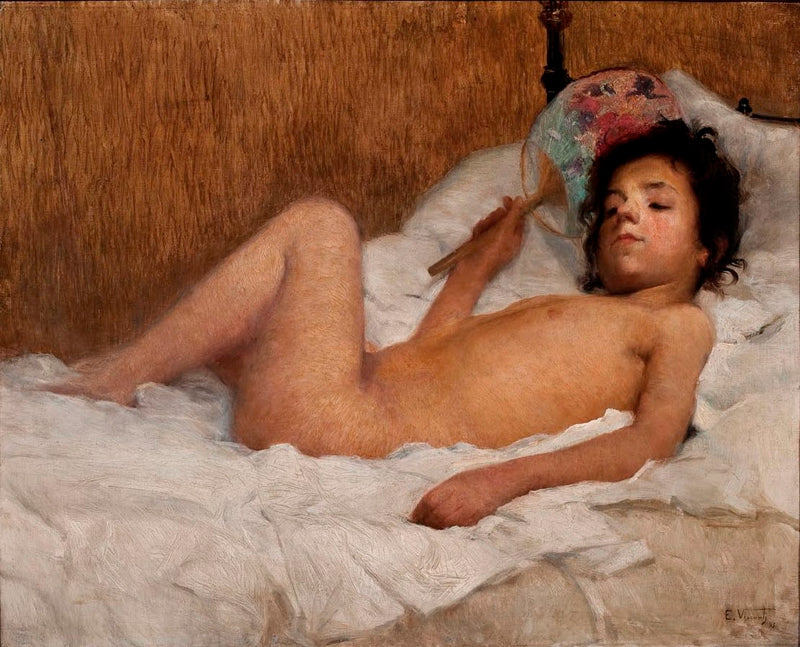 En été, ou fillette avec un éventail - Eliseu Visconti