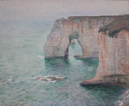 🎨 Los Acantilados de Étretat – Claude Monet, 1885