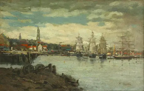 Puerto marítimo - Eugène Boudin