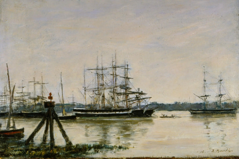 Burdeos - El puerto - Eugène Boudin