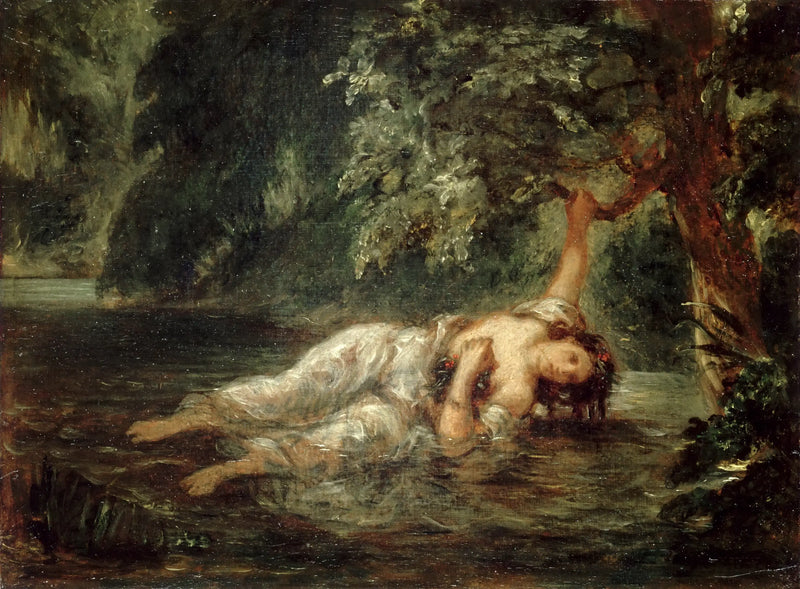 La Muerte de Ofelia - Eugène Delacroix