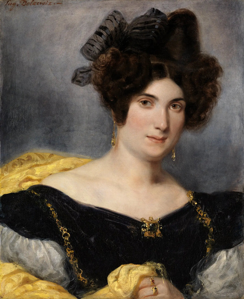 Retrato de Madame François Simon - Eugène Delacroix