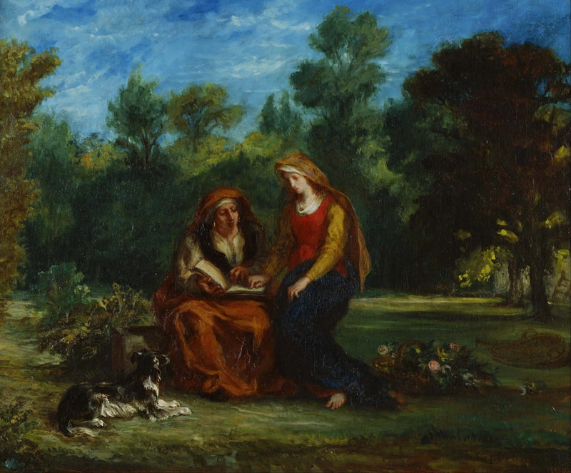 La Educación de la Virgen - Eugène Delacroix