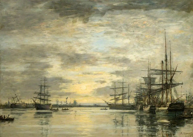 La cuenca del Eure en Le Havre - Eugène Boudin
