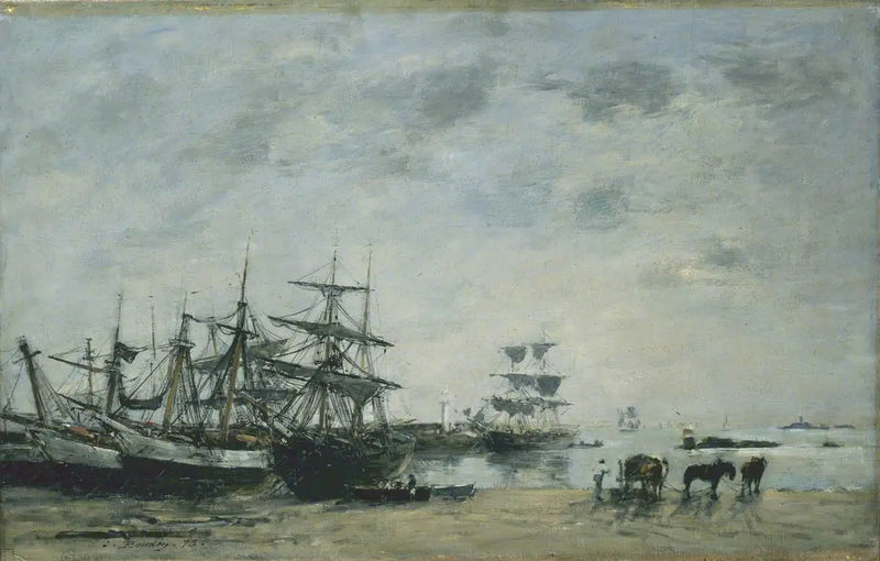 Puerto de Portrieux - Eugène Boudin