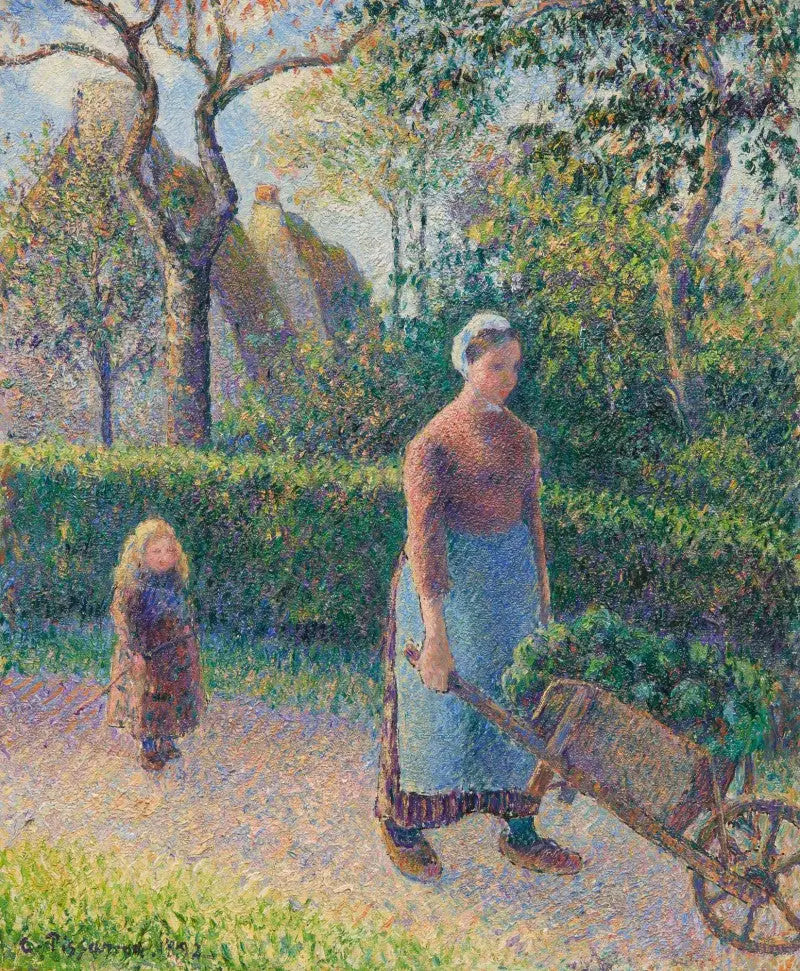 Mujer con la carretilla - Camille Pissarro