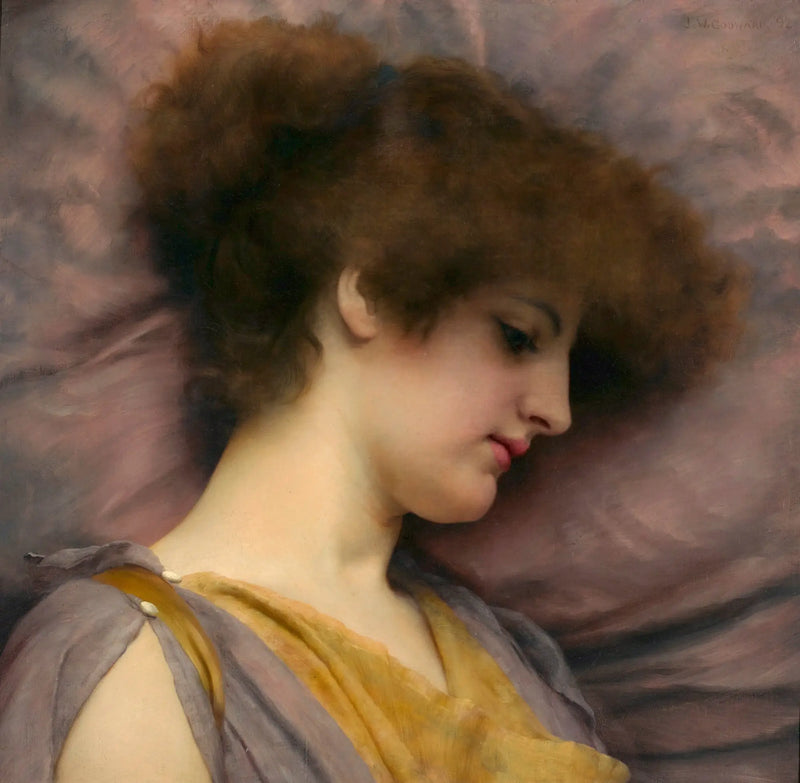 Pensamientos lejanos (Rose Pettigrew) - John William Godward
