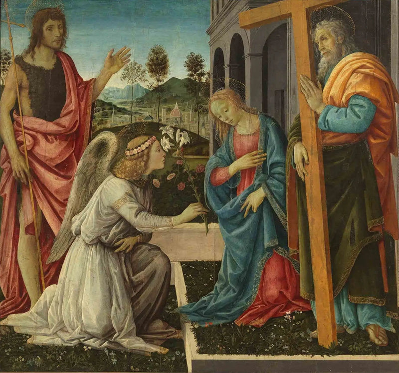 Anunciación con Santas - Filippino Lippi