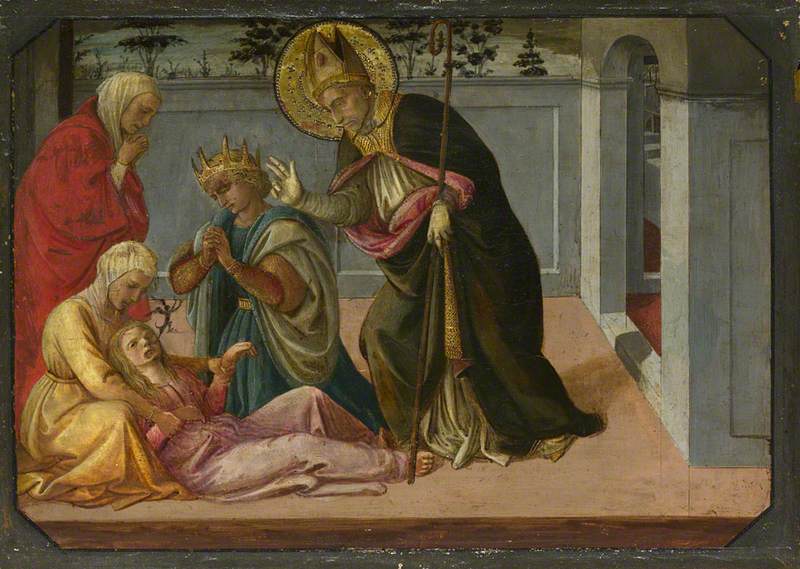 Saint Zeno exorcising the Daughter of Gallienus - Fra Filippo Lippi - Alpha Reproduction